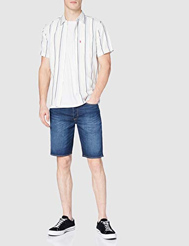 Levi's 501 Hemmed Shorts de Mezclilla, Roast Beef LTWT Short, 34 para Hombre