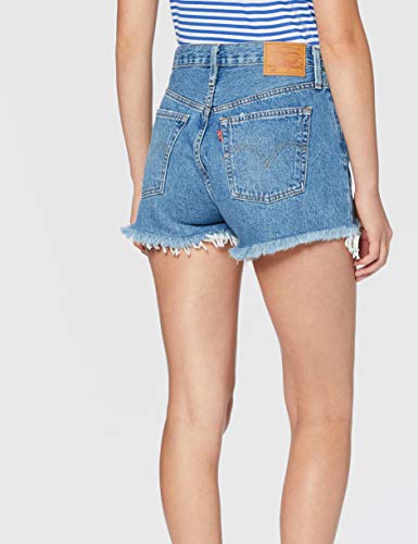 Levi's 501 High Rise Pantalones Cortos, Athens Mid Short, 27W para Mujer