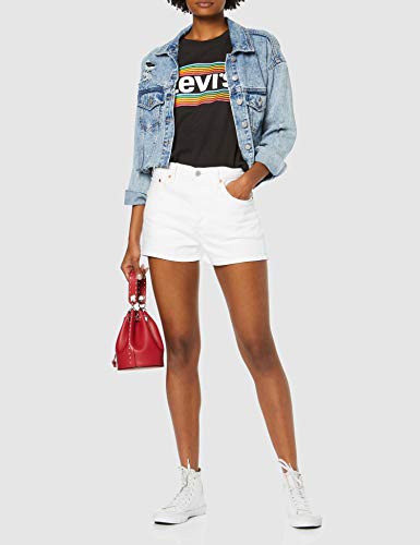 Levi's 501 High Rise Short Pantalones Cortos, In The Clouds, 26 para Mujer