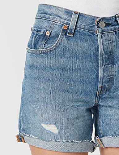 Levi's 501 Short Long Pantalones Cortos, Highways + Byways, 26 para Mujer