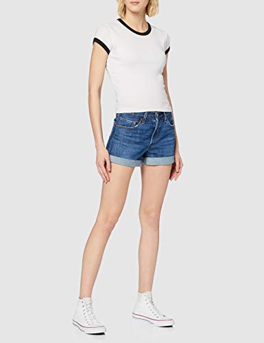 Levi's 501 Short Long Pantalones Cortos, Sansome Drifter, W25 (Size: 25) para Mujer