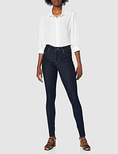 Levi's - 721 High Rise Skinny - Vaqueros de tiro alto y corte ajustado para mujer Gris De color negro. 24W / 32L