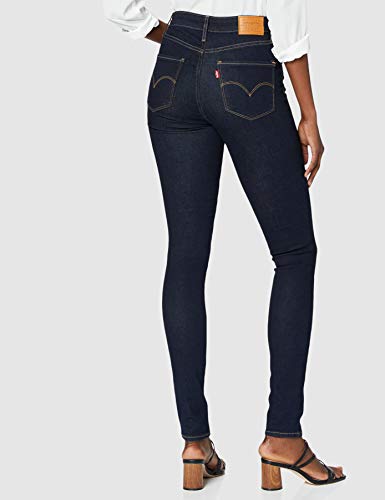 Levi's - 721 High Rise Skinny - Vaqueros de tiro alto y corte ajustado para mujer Gris De color negro. 24W / 32L