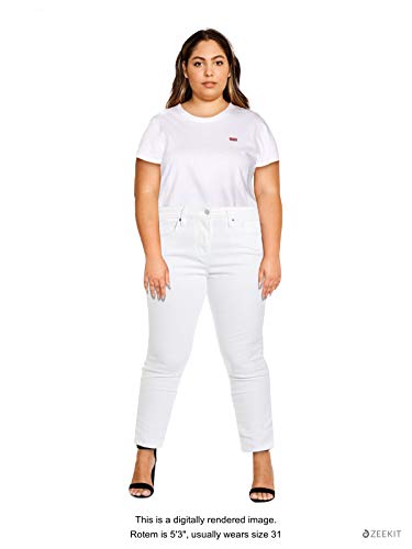 Levi's 721 - Pantalones vaqueros ajustados para mujer - Blanco - 30 (US 10) R