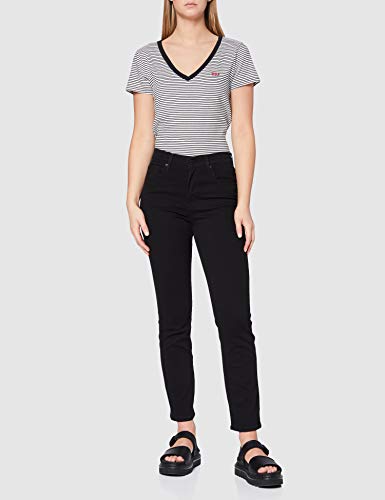 Levi's 724 High Rise Straight Vaqueros, Black Sheep, 33W / 32L para Mujer