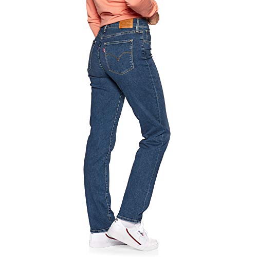 Levi's 724 - Vaqueros rectos de tiro alto para mujer Paris Storm 27W x 32L