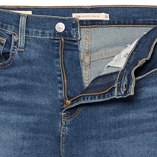 Levi's 724 - Vaqueros rectos de tiro alto para mujer Paris Storm 27W x 32L