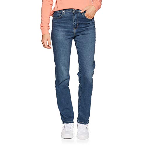 Levi's 724 - Vaqueros rectos de tiro alto para mujer Paris Storm 27W x 32L