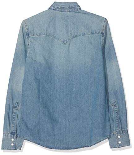 Levi's Barstow Western Camisa vaquera, Azul (Red Cast Stone 0116), XX-Small para Hombre