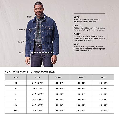 Levi's Big & Tall Trucker Jacket Chaqueta de jean, Larimar/Way Stretch, XXXX-Large Alto para Hombre