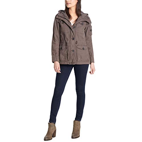 Levi's chamarra de campo de algodón con cuatro bolsillos para mujer - Gris - XS