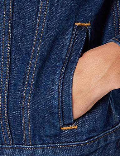 Levi's Chaqueta original de camionero para mujer, azul (Clean Dark Authentic 0036), X-Large