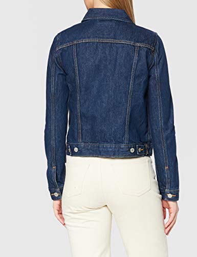 Levi's Chaqueta original de camionero para mujer, azul (Clean Dark Authentic 0036), X-Large