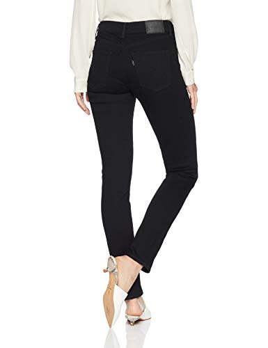Levi's Classic Mid Rise Skinny Jeans, Noche del Bosque Negro, 38 Largo para Mujer