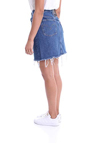Levi's - Falda para mujer Hr Decon Iconic Bf Azul (Meer in The Middle 0009) 26W