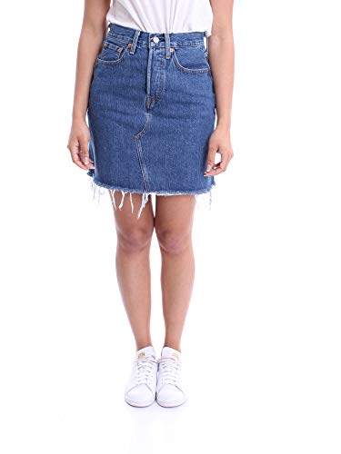 Levi's - Falda para mujer Hr Decon Iconic Bf Azul (Meer in The Middle 0009) 26W