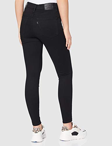 Levi's Mile High Super Skinny Vaqueros, Negro (Black Galaxy), 26W / 30L para Mujer