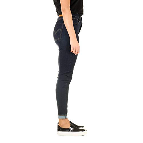 Levi's Mile High Super Skinny Vaqueros, Negro (Celestial Rinse), 23W / 30L para Mujer