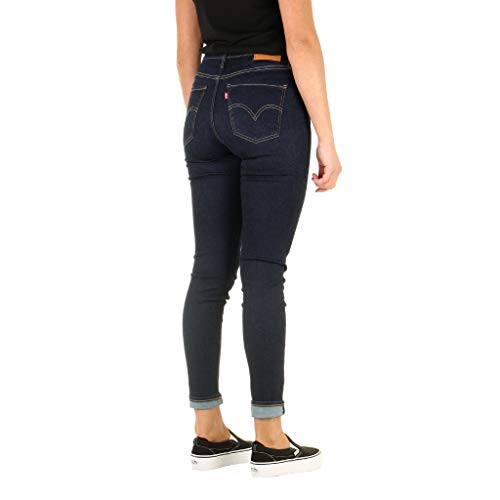 Levi's Mile High Super Skinny Vaqueros, Negro (Celestial Rinse), 23W / 30L para Mujer