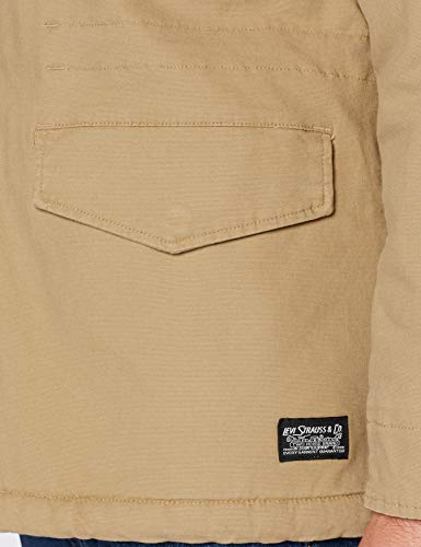 Levi's Sherpa Field Coat Chaqueta, Beige (Harvest Gold 0000), Small para Hombre