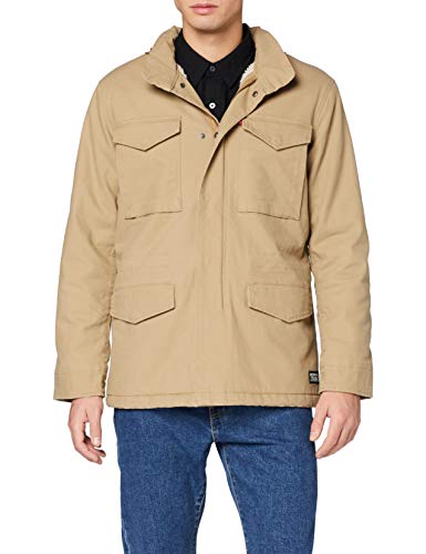 Levi's Sherpa Field Coat Chaqueta, Beige (Harvest Gold 0000), Small para Hombre