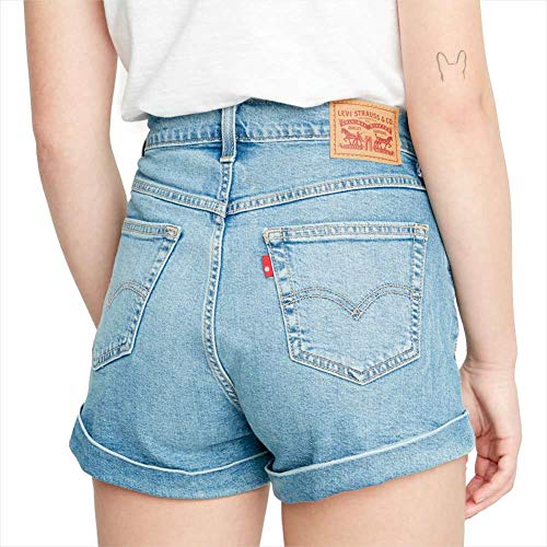 Levi's Shorts Mom A Line 2 Azul 27 Mujer Pant