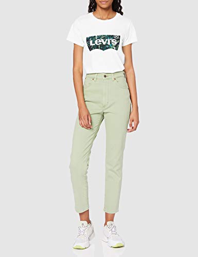 Levi's The Perfect tee Camiseta, Batwing Greenery Film White+, S para Mujer