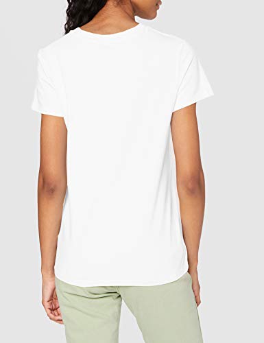 Levi's The Perfect tee Camiseta, Batwing Greenery Film White+, S para Mujer