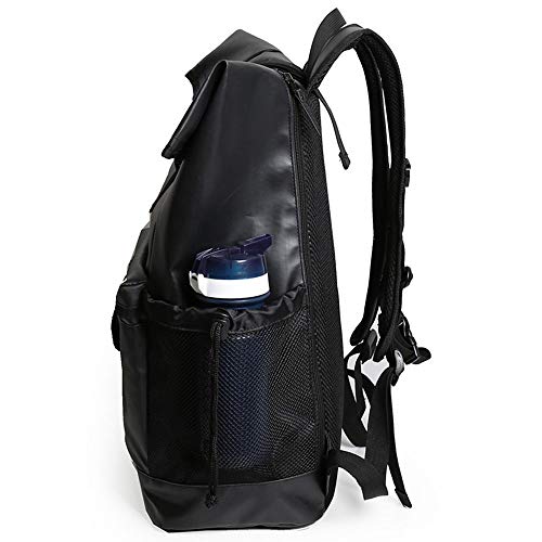 LG Snow Mochila Mosca Muerta Calle Hip Hop Garra Marca Mochila de Viaje de Gran Capacidad Hombres y Mujeres Bolsa de computadora Bolsa de Montar Negra