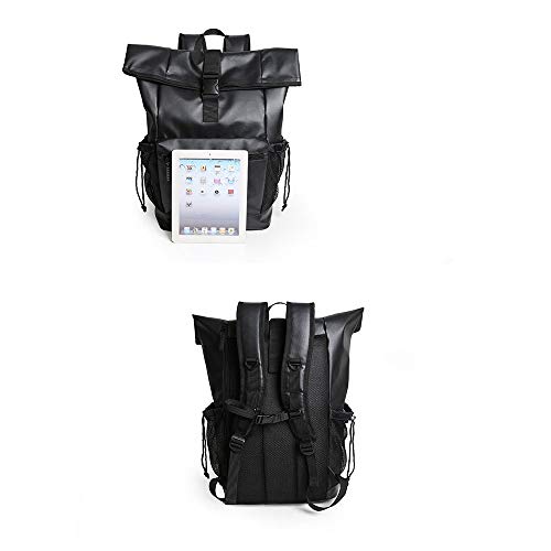 LG Snow Mochila Mosca Muerta Calle Hip Hop Garra Marca Mochila de Viaje de Gran Capacidad Hombres y Mujeres Bolsa de computadora Bolsa de Montar Negra