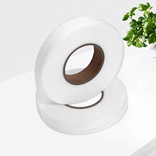 Lidiper 2 Rollos x 70 Yardas Cinta Termoadhesiva para Dobladillos, Cinta de Dobladillo Cinta de Fusión de Tela Cinta Adhesiva para Cortinas Pantalones Vaqueros Cortinas y Telas (2.5mm Blanco)