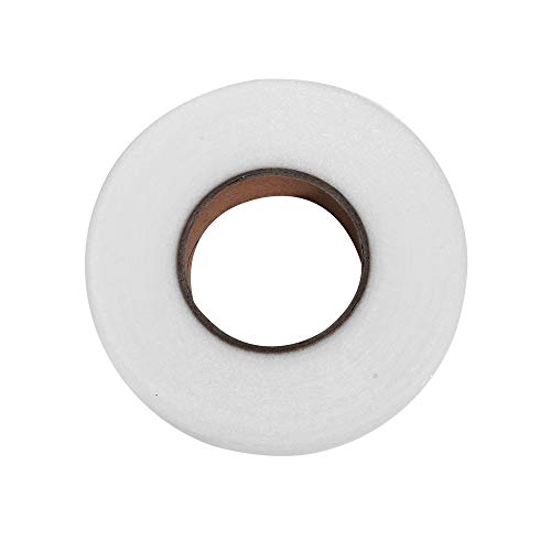 Lidiper 2 Rollos x 70 Yardas Cinta Termoadhesiva para Dobladillos, Cinta de Dobladillo Cinta de Fusión de Tela Cinta Adhesiva para Cortinas Pantalones Vaqueros Cortinas y Telas (2.5mm Blanco)