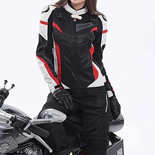 LITI Chaqueta De Mujer Moto Protección Impermeable Chaqueta De Moto De Motocicleta Otoño Invierno Verano para Toda Estaciòn