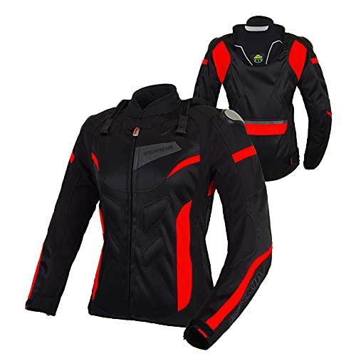 LITI Chaqueta De Mujer Moto Protección Impermeable Chaqueta De Moto De Motocicleta Otoño Invierno Verano para Toda Estaciòn