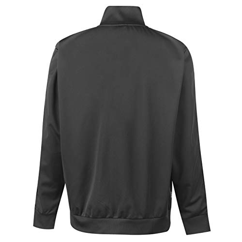 Lonsdale - Chaqueta deportiva casual con cierre de cremallera para hombre carbón y negro XX-Large