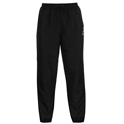 Lonsdale Hombre 2 Stripe Pantalones Deportivos De Chándal Negro/Carbón M