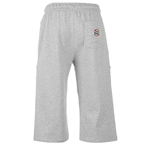 Lonsdale - Pantalones de boxeo para hombre gris L
