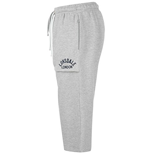 Lonsdale - Pantalones de boxeo para hombre gris L