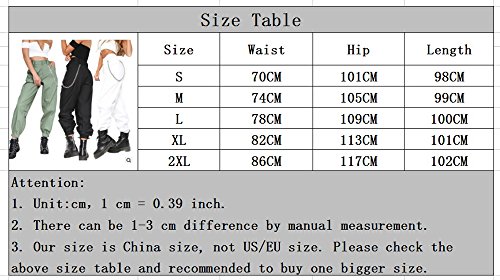 Los nuevos Pantalones de la Moda de Las Mujeres, Pantalones Anchos de la Pierna Ancha del Color Puro de Harem con la Cadena