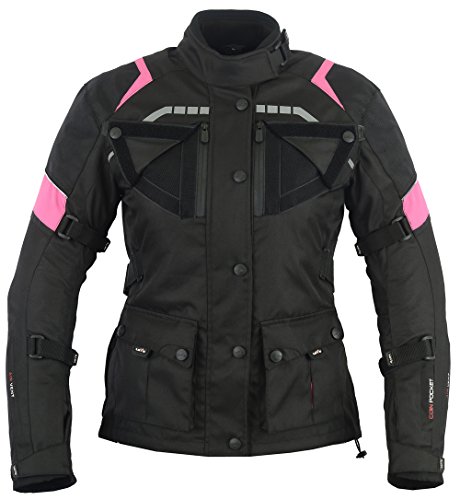 LOVO Chaqueta 3/4 para moto (Mujer) (S)