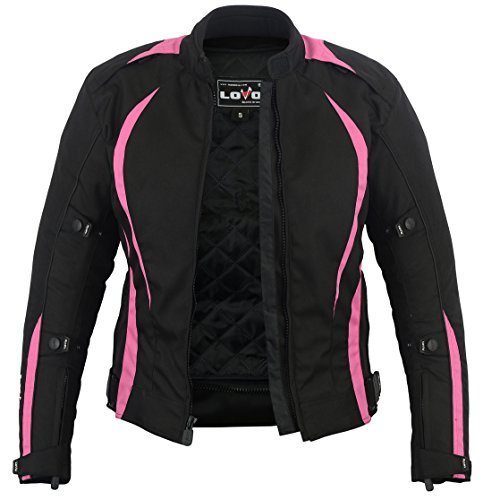 LOVO Chaqueta Corta para Moto (Mujer) (L)