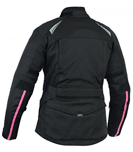 LOVO Chaqueta rosa 3/4 para moto de Mujer (L)