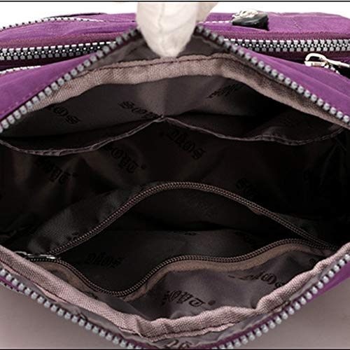 Luckycat Bolso Bandolera Mujer Bolsos de Moda Impermeable Mochilas Bolsas de Viaje Sport Messenger Bag Bolsos Baratos Mano para Escolares Tablet Nylon