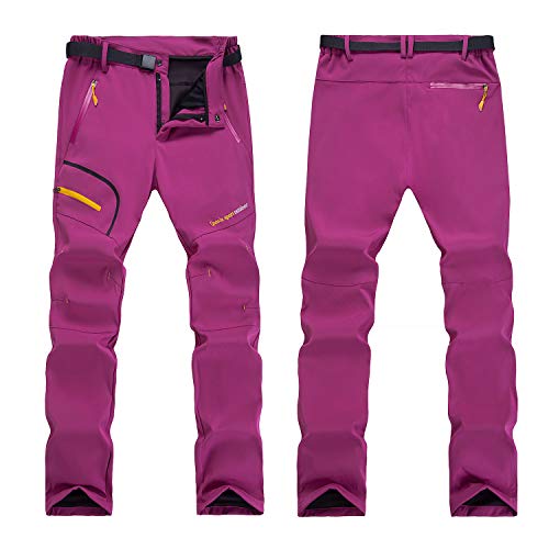 LUI SUI Pantalones de Senderismo de Secado rápido al Aire Libre para Mujer Pantalones de Escalada para Caminar Ligeros a Prueba de Viento