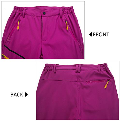 LUI SUI Pantalones de Senderismo de Secado rápido al Aire Libre para Mujer Pantalones de Escalada para Caminar Ligeros a Prueba de Viento