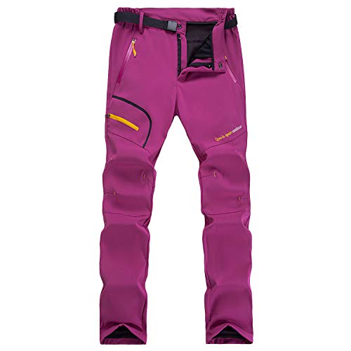LUI SUI Pantalones de Senderismo de Secado rápido al Aire Libre para Mujer Pantalones de Escalada para Caminar Ligeros a Prueba de Viento