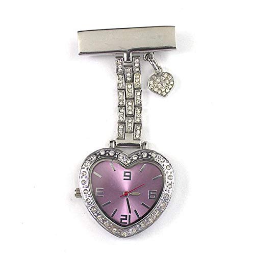 LXYZ Enfermera Pin de Solapa Reloj Colgante Médico de Bolsillo Movimiento de Cuarzo Reloj de Enfermeras