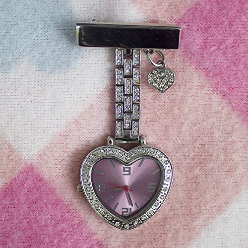 LXYZ Enfermera Pin de Solapa Reloj Colgante Médico de Bolsillo Movimiento de Cuarzo Reloj de Enfermeras