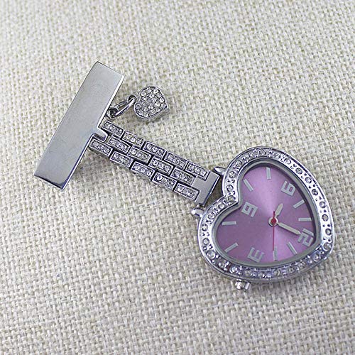 LXYZ Enfermera Pin de Solapa Reloj Colgante Médico de Bolsillo Movimiento de Cuarzo Reloj de Enfermeras
