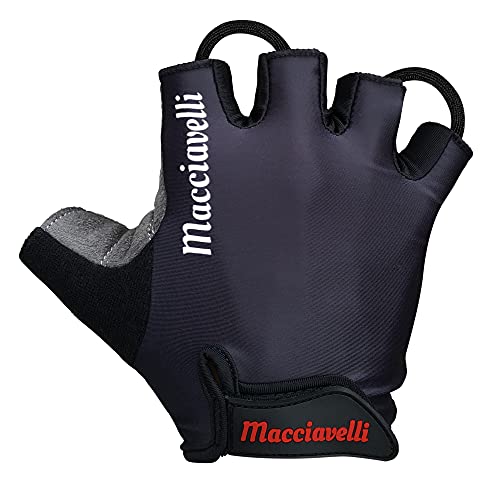 MACCIAVELLI Guantes de Ciclismo | Guantes MTB de Medio Dedo y Dedo Completo | Adecuado para Bicicleta de Carretera y de Montaña - Guantes Bici para Hombres y Mujeres